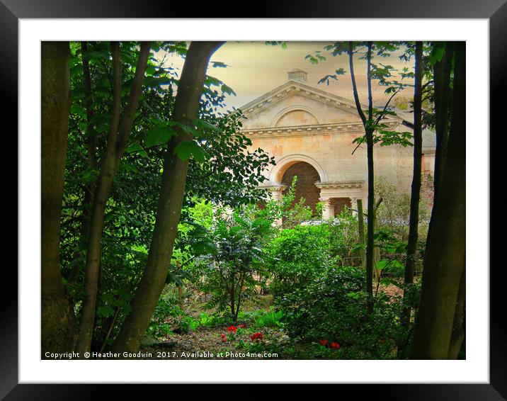 View from the Gardens Framed Mounted Print by Heather Goodwin