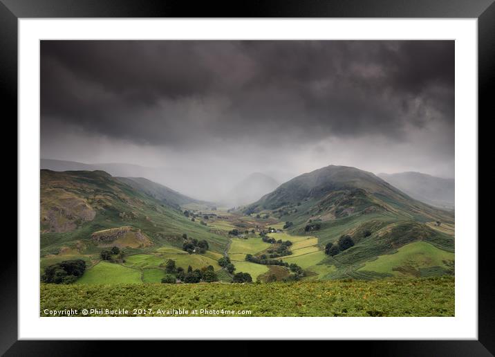 Martindale Incoming Storm Framed Mounted Print by Phil Buckle