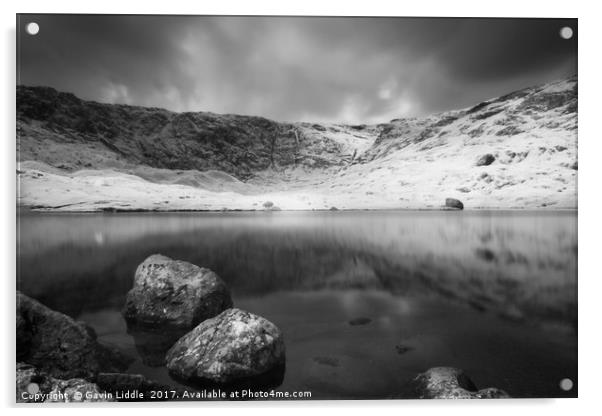 Easedale Tarn, Lake District Acrylic by Gavin Liddle