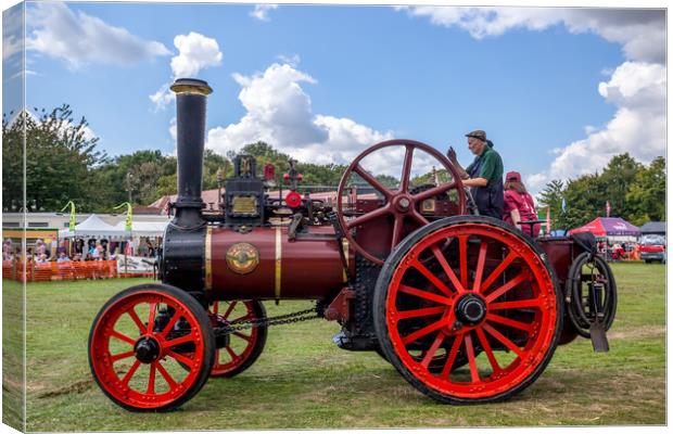 Steam Traction Engine Canvas Print by Wight Landscapes