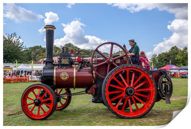 Steam Traction Engine Print by Wight Landscapes
