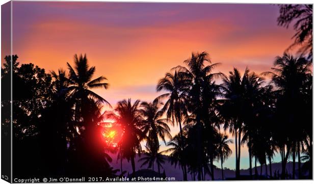 Phuket sunset Canvas Print by Jim O'Donnell