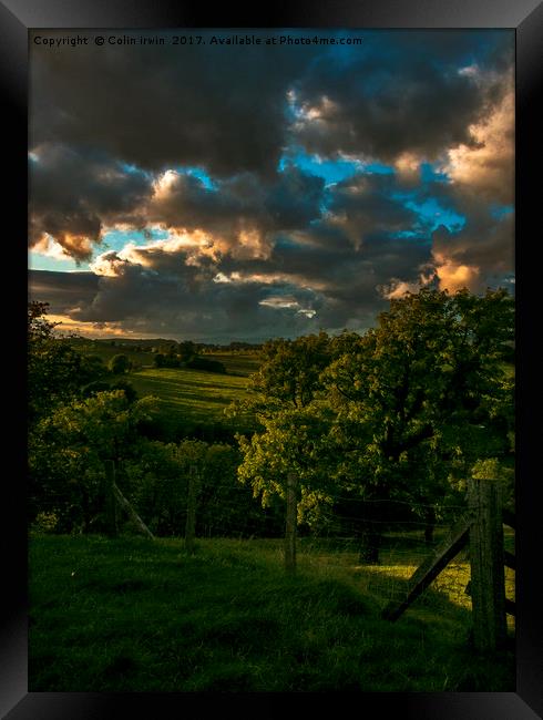 Patchy cloud Framed Print by Colin irwin