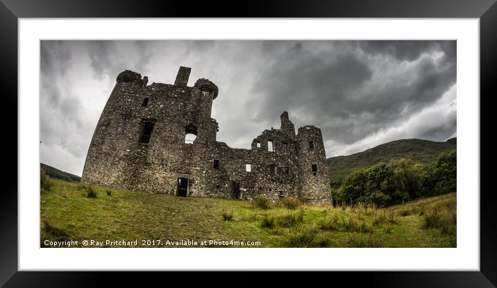 Kilchurn Castle on Lock Awe Framed Mounted Print by Ray Pritchard