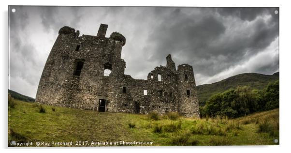 Kilchurn Castle on Lock Awe Acrylic by Ray Pritchard
