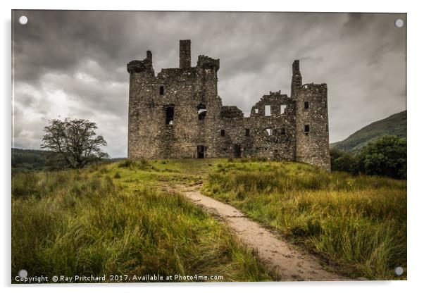 Kilchurn Castle on Loch Awe Acrylic by Ray Pritchard