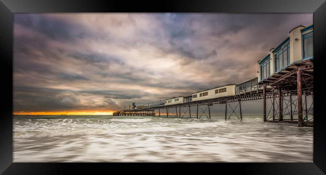 Sandown Pier Sunrise Framed Print by Wight Landscapes