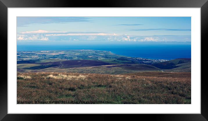 Ramsay and the Point of Ayre Framed Mounted Print by Steven Watson