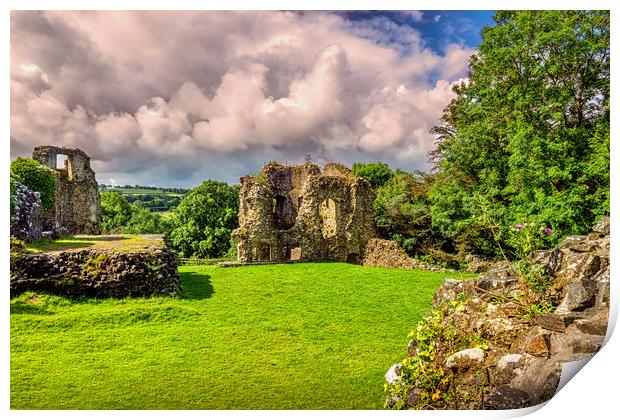 Narberth Castle, Pembrokeshire, Wales, UK Print by Mark Llewellyn