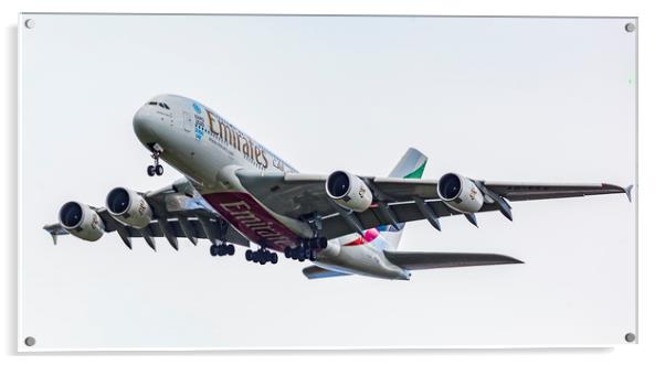 Airbus A380-800 Acrylic by Jonathan Thirkell