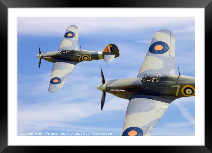  A 1941 Hawker sea Hurricane Framed Mounted Print by Jim O'Donnell