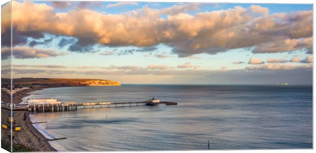 Sandown Bay Isle Of Wight Canvas Print by Wight Landscapes