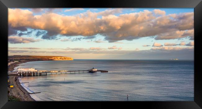 Sandown Bay Isle Of Wight Framed Print by Wight Landscapes