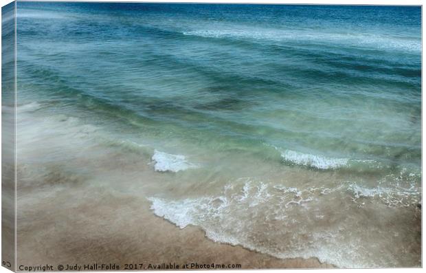 Shimmering Tide Canvas Print by Judy Hall-Folde
