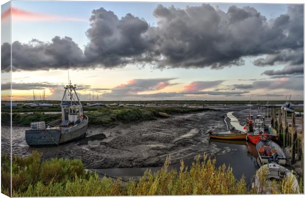Brancaster Staithe harbour     Canvas Print by Gary Pearson