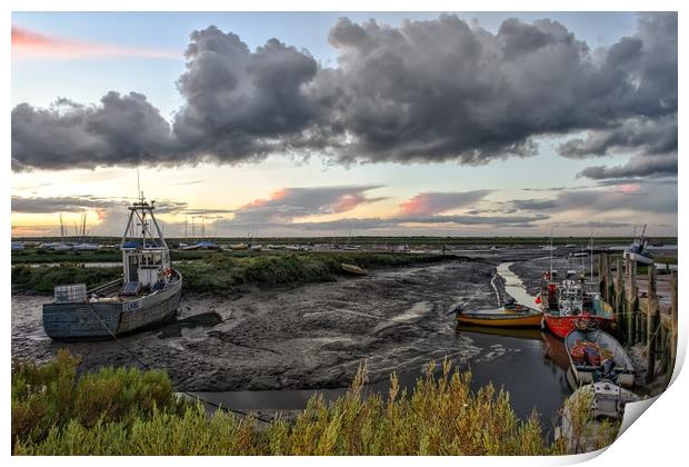 Brancaster Staithe harbour     Print by Gary Pearson