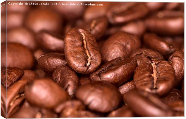 Coffee beans  Canvas Print by Shaun Jacobs