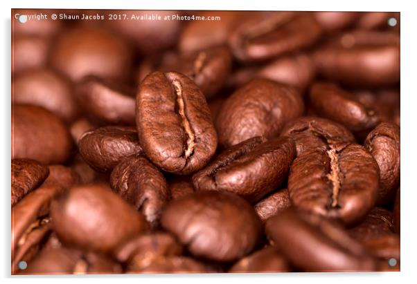Coffee beans  Acrylic by Shaun Jacobs