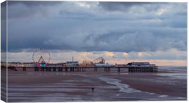 Central Pier                   Canvas Print by Victor Burnside