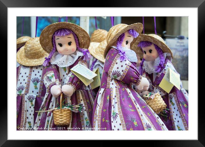 Lavender Dollies  Framed Mounted Print by Rob Hawkins