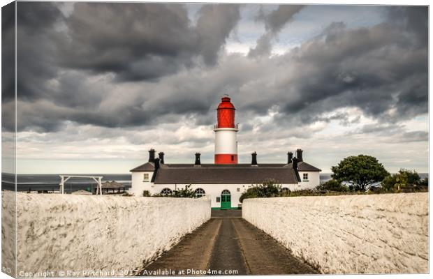 Souter Lightouse Canvas Print by Ray Pritchard