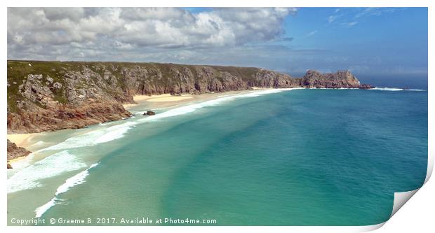 Cornwall Coastline 2 Print by Graeme B