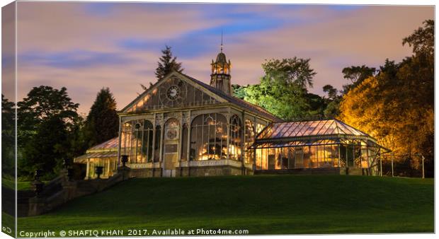 Victorian Conservatory at Corporation Park Canvas Print by Shafiq Khan