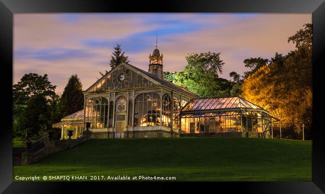 Victorian Conservatory at Corporation Park Framed Print by Shafiq Khan