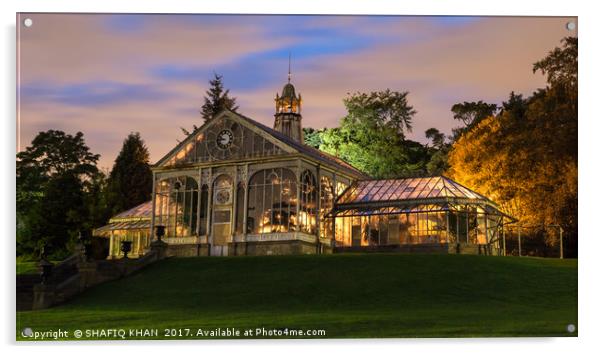 Victorian Conservatory at Corporation Park Acrylic by Shafiq Khan
