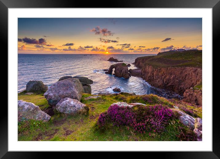 Iconic Land's End  Framed Mounted Print by Michael Brookes