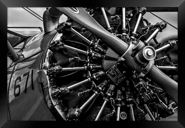Lycoming Radial Engine Framed Print by Oxon Images
