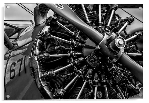 Lycoming Radial Engine Acrylic by Oxon Images