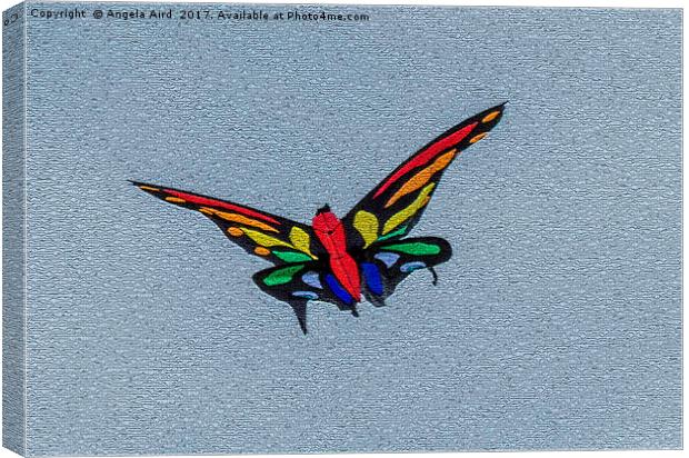 Flutterby. Canvas Print by Angela Aird