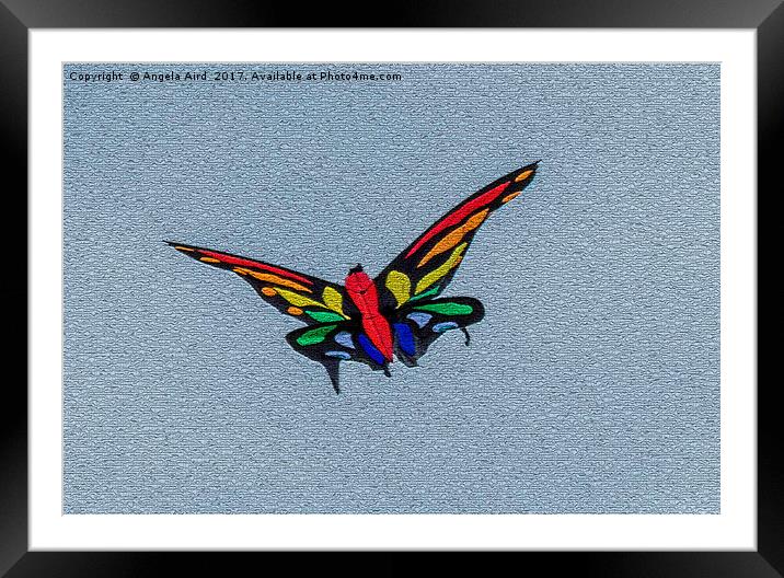 Flutterby. Framed Mounted Print by Angela Aird