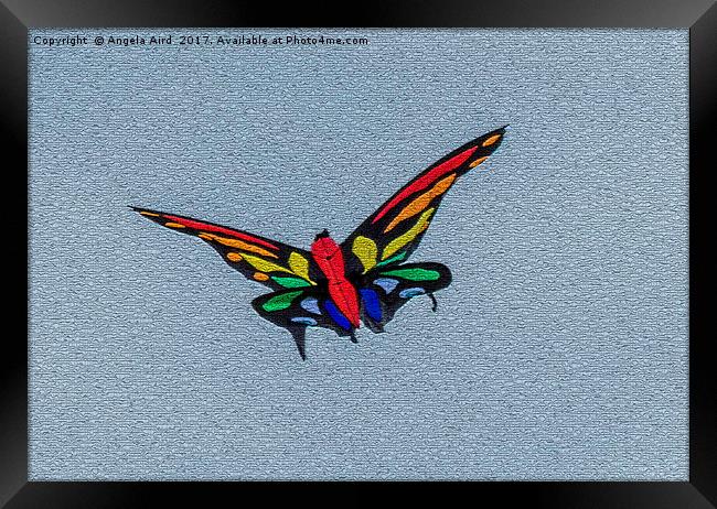 Flutterby. Framed Print by Angela Aird