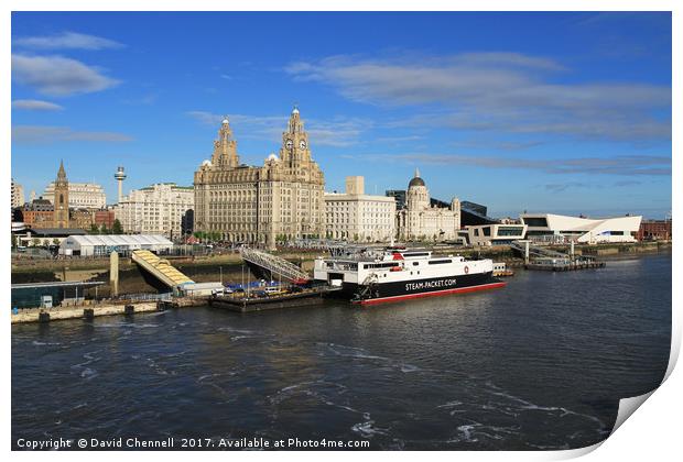 Liverpool Waterfront Print by David Chennell