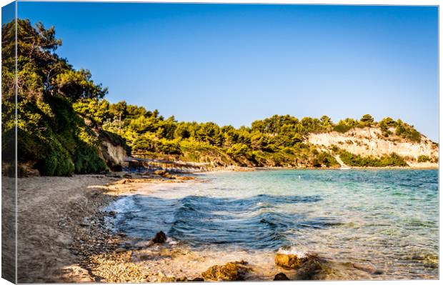 Beautiful Beaches on Kefalonia Island Canvas Print by Naylor's Photography