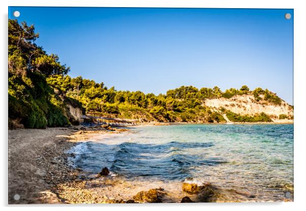 Beautiful Beaches on Kefalonia Island Acrylic by Naylor's Photography
