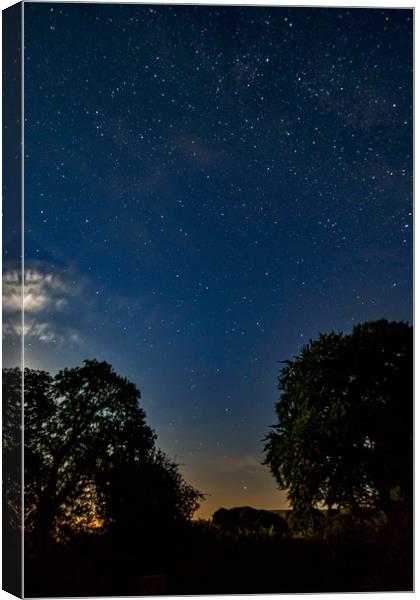 Pembrokeshire Starscape, Pembrokeshire, Wales, UK Canvas Print by Mark Llewellyn