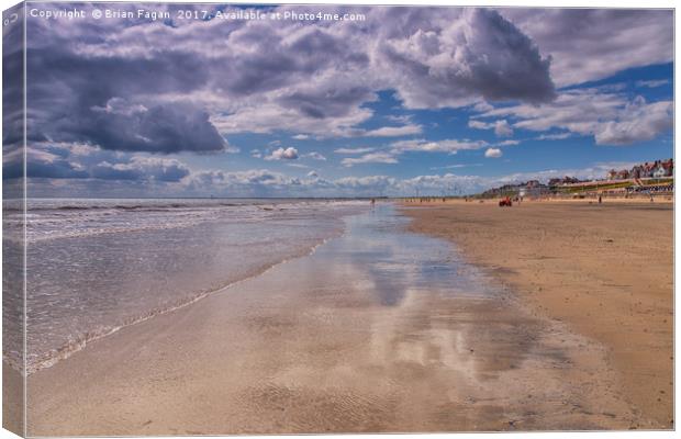 Reflections in the sand Canvas Print by Brian Fagan