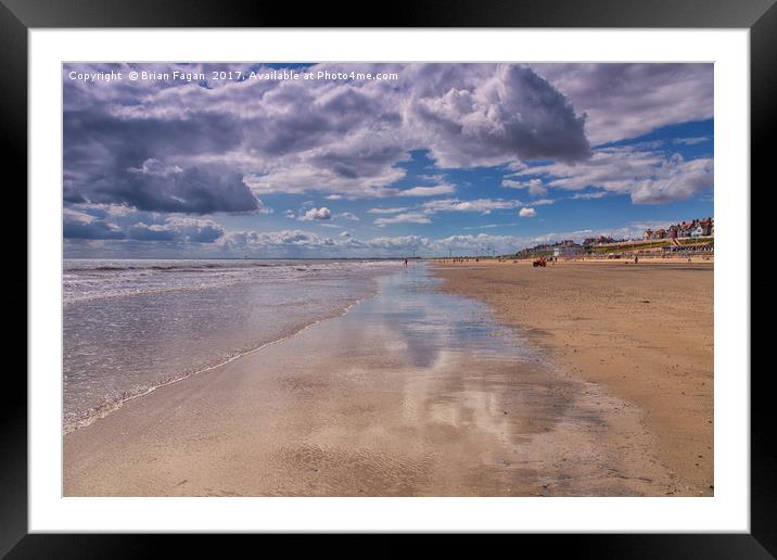 Reflections in the sand Framed Mounted Print by Brian Fagan