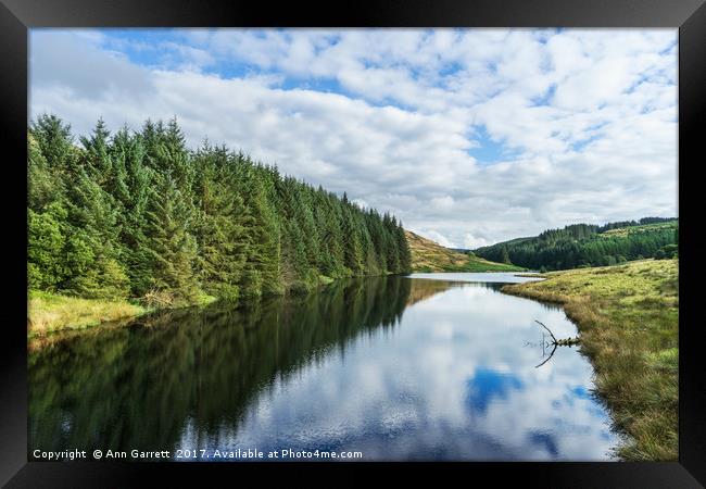 Llyn Brianne Reservoir 2 Wales Framed Print by Ann Garrett
