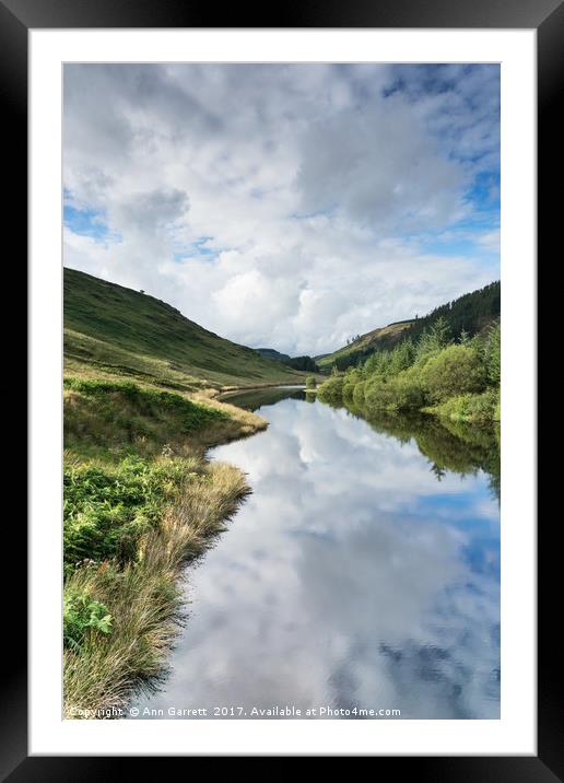 Llyn Brianne Reservoir 3 Wales Framed Mounted Print by Ann Garrett