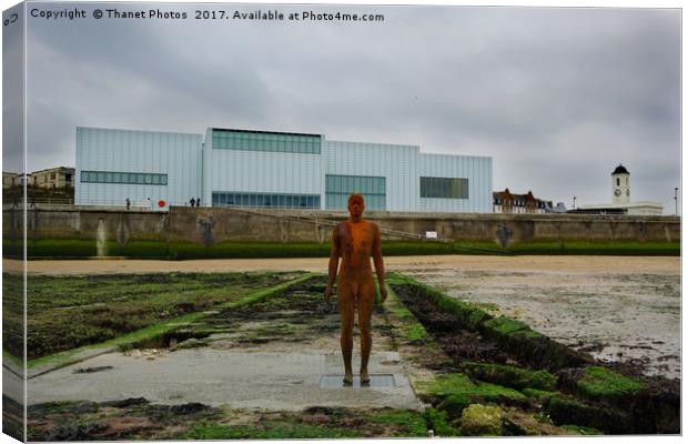 Anthony Gormley - Another Time Canvas Print by Thanet Photos