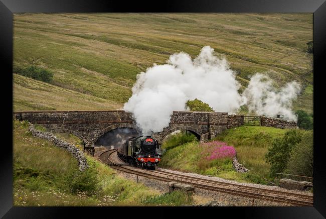 Flying Scotsman at Ais Gill Framed Print by David Oxtaby  ARPS