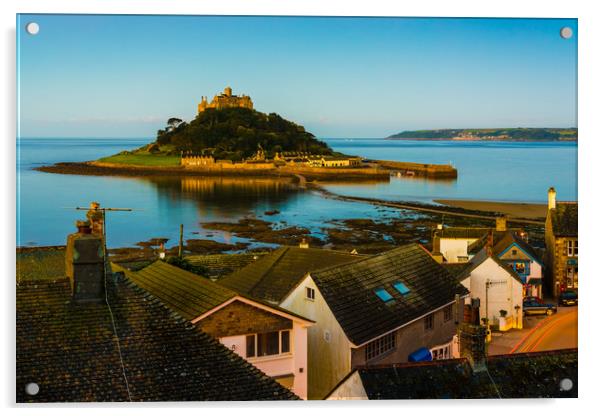 St Michael's Mount, Marazion, Cornwall Acrylic by Michael Brookes