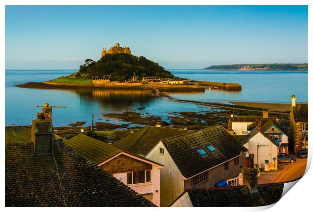 St Michael's Mount, Marazion, Cornwall Print by Michael Brookes