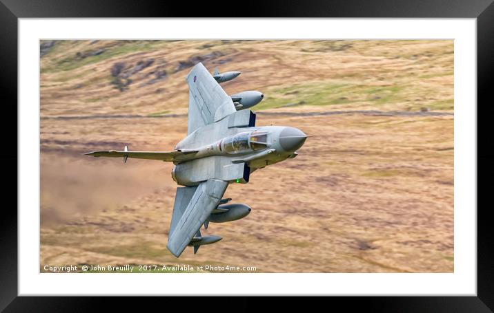 Swept Tornado GR4 Framed Mounted Print by John Breuilly