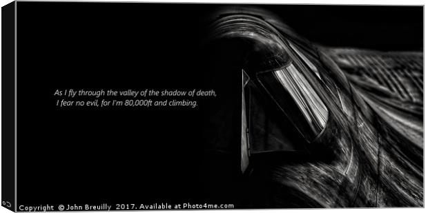 SR-71 quote Canvas Print by John Breuilly