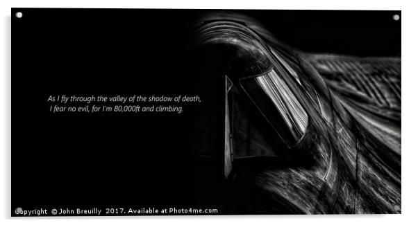 SR-71 quote Acrylic by John Breuilly